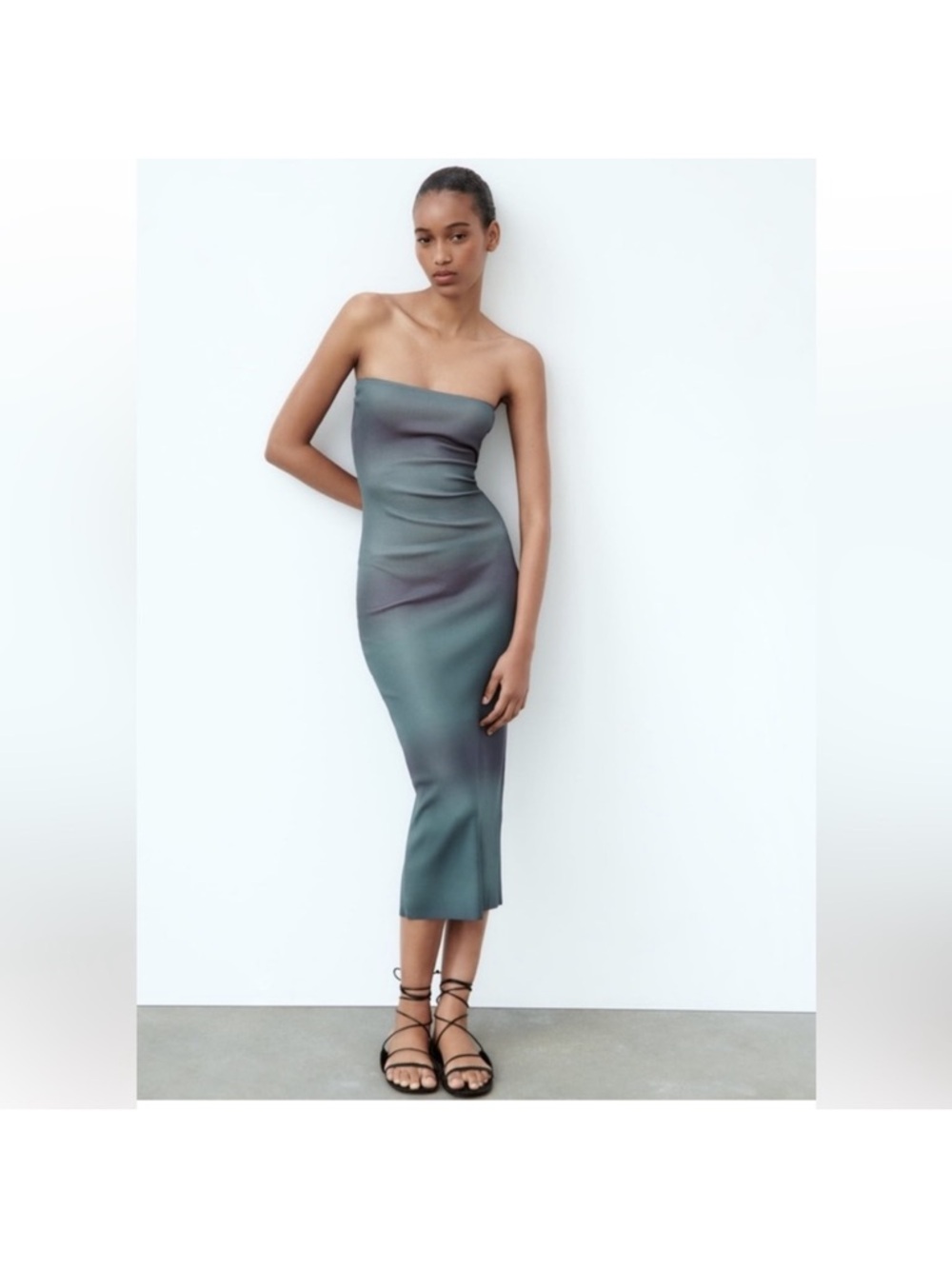 NWOT Zara bandeau knit dress